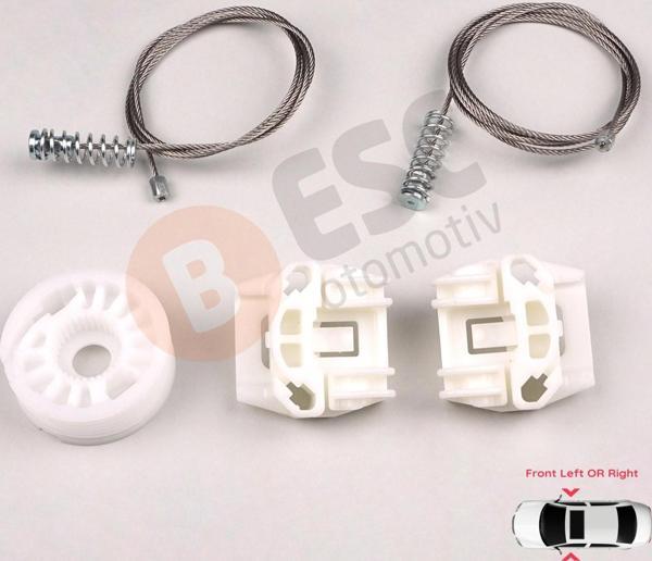 Saab 9 5 1997-2010 İçin Ön Sol veya Sağ Kapı Cam Kriko Tamir Takımı - Image 1