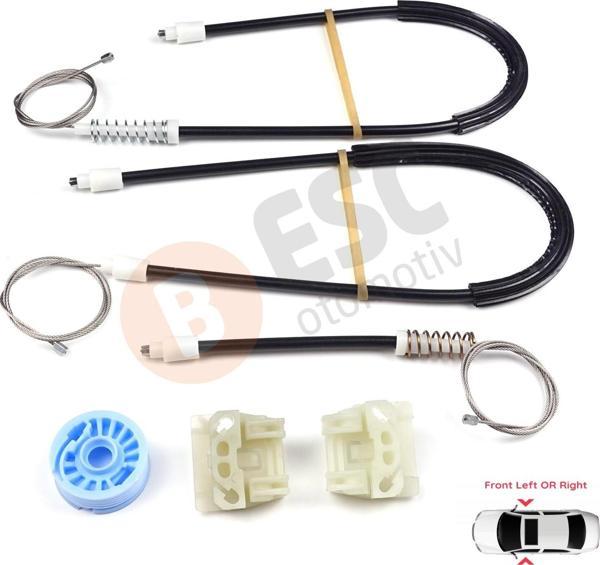 Seat Ibiza MK3 Cordoba MK2 2002-2008 4/5-Kapı İçin Elektrikli Ön Sağ veya Sol Cam Kriko Tamir Seti - Image 1