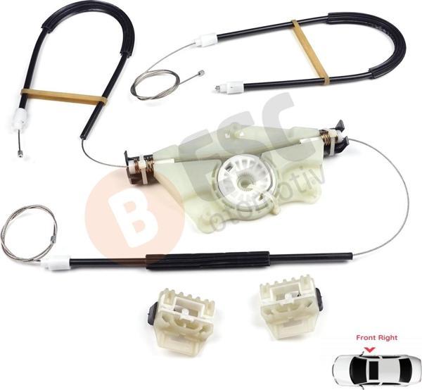 Seat Leon MK1 1M1 1999-2006 Seat Toledo MK2 4/5 Kapı 1M0837462A İçin Ön Sağ Cam Kriko Tamir Seti - Image 1