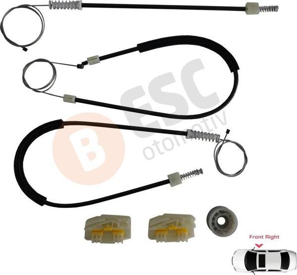 Seat Leon MK2 1P 1P1 2005-2012 5-Kapı HB 1P0837462A İçin Elektrikli Ön Sağ Kapı Cam Kriko Tamir Seti - Image 1