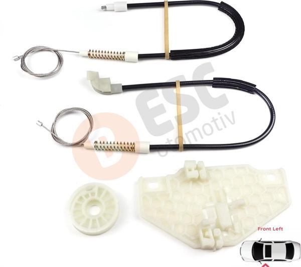 Ford Transit Connect Tourneo MK1 2002-2013 2T14V23201BG İçin Elektrikli Ön Sol Cam Kriko Tamir Seti - Image 1