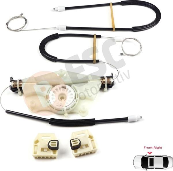 Skoda Fabia MK1 1999-2008 4/5 Kapı Praktik Van 6Y1837462 İçin Elektrikli Ön Sağ Cam Kriko Tamir Seti - Image 1