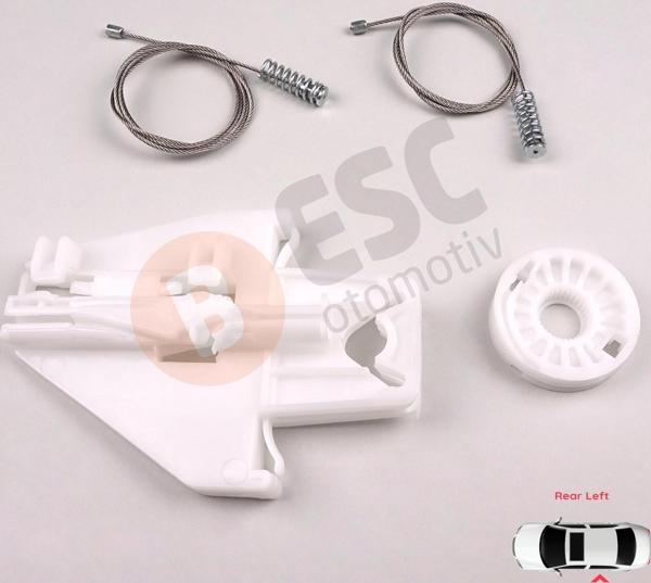 Skoda Fabia MK1 99-2008 4/5 Kapı Praktik Van 6Y0839461 İçin Elektrikli Arka Sol Cam Kriko Tamir Seti - Image 1