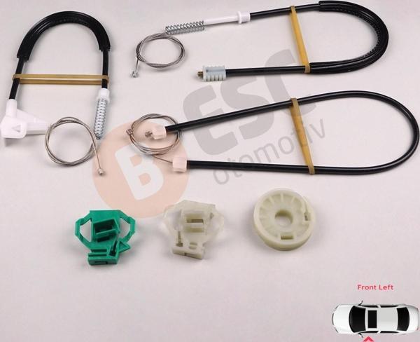 Skoda Octavia MK1 1U 1996-2000 Makyajsız Kasa İçin Elektrikli Ön Sol Kapı Cam Kriko Tamir Seti - Image 1