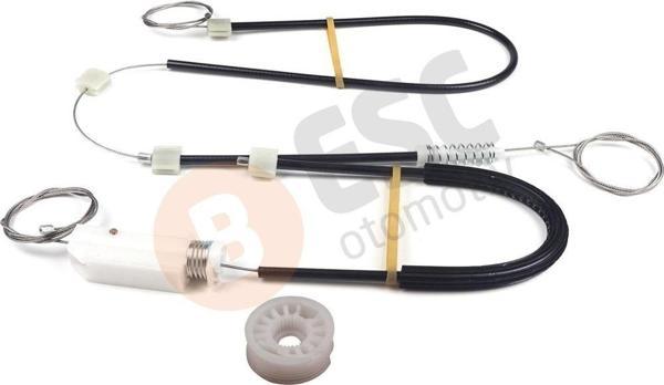 Mercedes CLS W219 İçin Arka Sol Cam Kriko Tamir Seti - Image 1