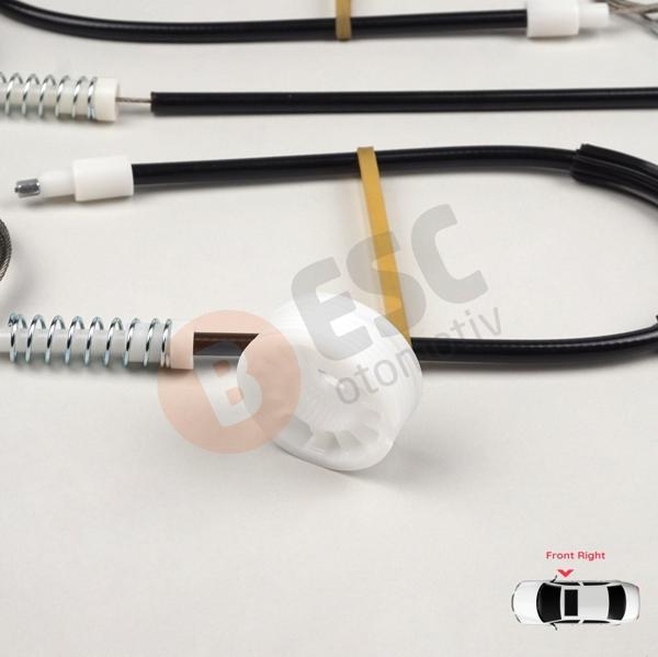 Mercedes E Series W211 2002-2009 İçin Ön Sağ Kapı Cam Kriko Tamir Takımı 2117200246 - Image 1