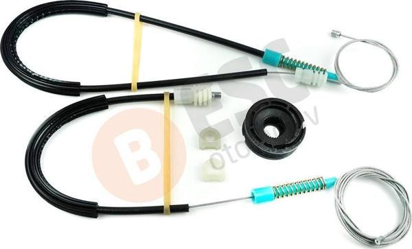 Volvo C70 CC İçin Sağ Ön Kapı Cam Kriko Tamir Seti - Image 1