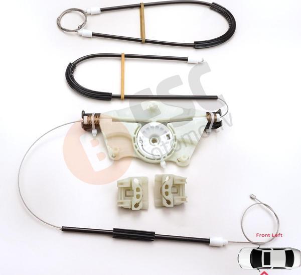 VW Golf MK4 1J1 1997-2006 2/3 Kapı HB Coupe 1J3837461 İçin Elektrikli Sol Kapı Cam Kriko Tamir Seti - Image 1