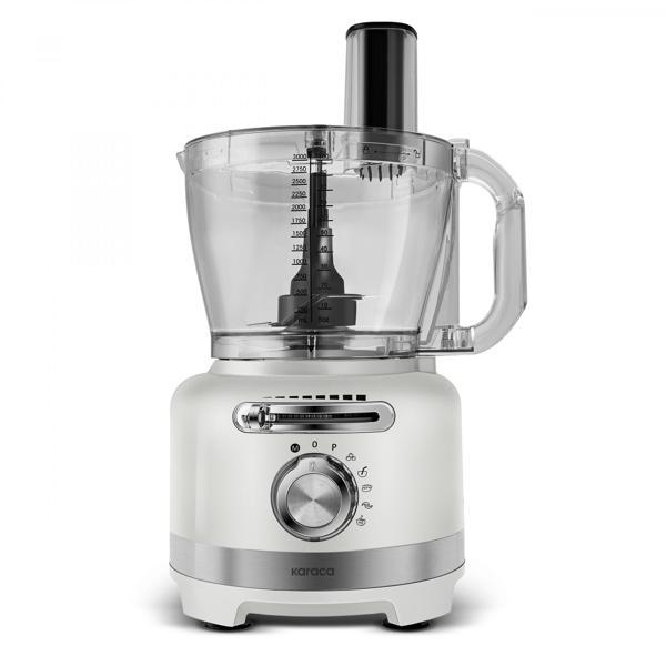 Karaca Multiblend Artisan Retro Mutfak Robotu 1000W Cream - Image 1