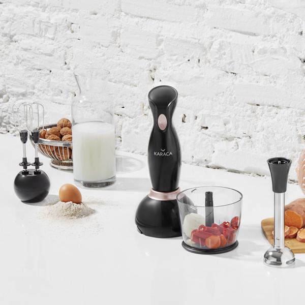 Karaca Pro-Midi 3lü Blender Set Black Rose - Image 1