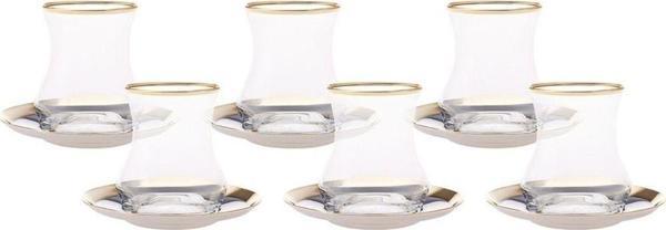 Karaca Pera Gold 18 Parça Çay Seti - Image 1