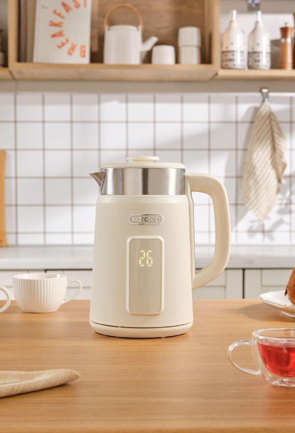 Karaca Multiboil Retro Cool Touch Kettle Su Isıtıcı Cream - Image 1