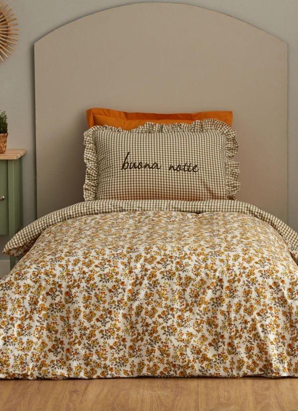 Karaca Home Young Buona Notte %100 Pamuk Tek Kişilik Fitted Nevresim Takımı - Image 1