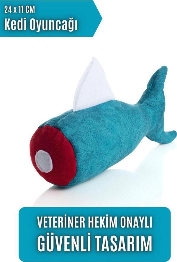 Pawdaz Matatabi - Fısh (24 x 11 cm) Bol Sesli, Bol Kokulu Kedi Oyuncağı - Image 1