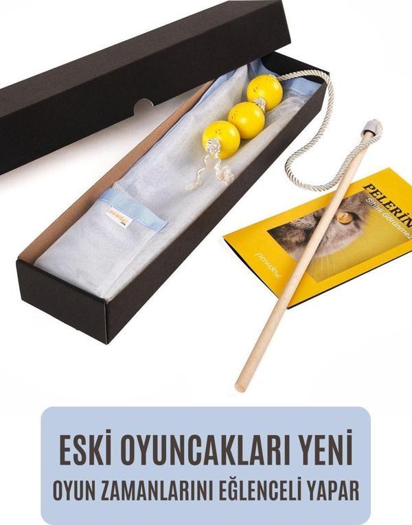 Pawdaz Pelerin (Mavi) - Etkileşimli Kedi Oyuncağı - Image 1