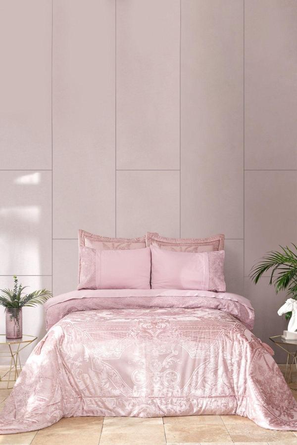 Karaca Home Victoria Gül Kurusu 7 Parça Çift Kişilik Private Düet Set - Image 1