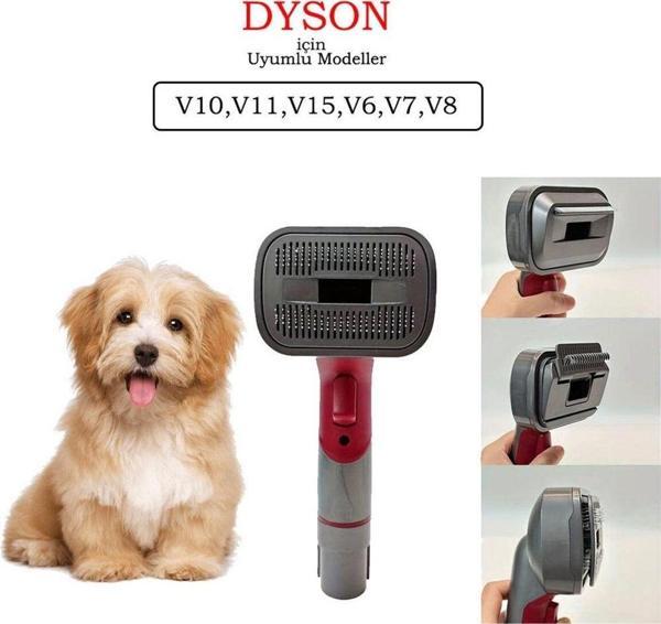 Wahw Pet 3'ü 1 arada Evcil Hayvan Tüy Bakım Fırçası Dyson için uyumlu Bağlantı Adaptörü Dahil - Image 1