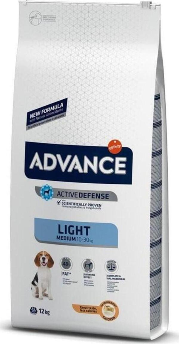 Wahw Pet Advance Orta Irk Light Tavuk Etli Yetişkin Köpek Maması 12 Kg - Image 1