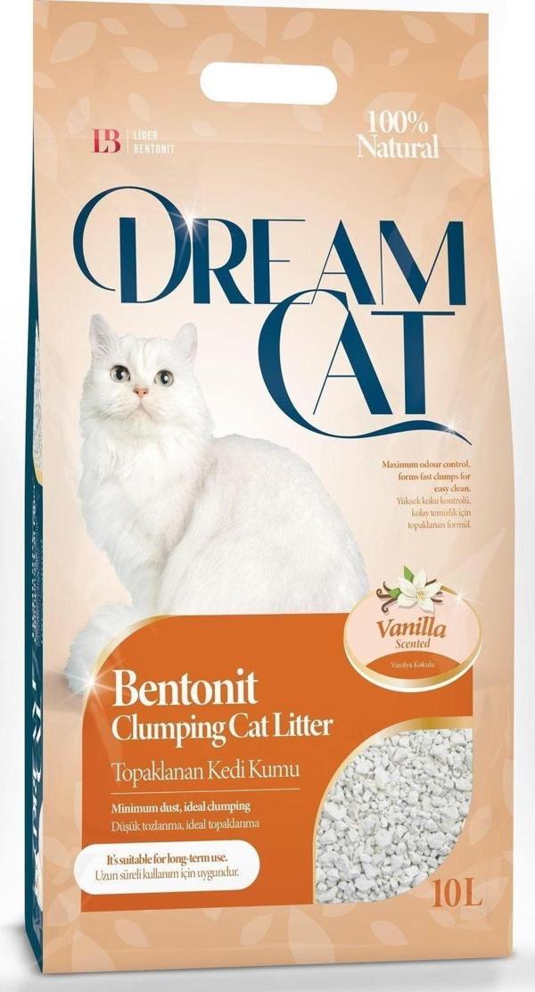 Dream Cat Vanilla Bentonit Kedi Kumu 10 Lt. - Image 1