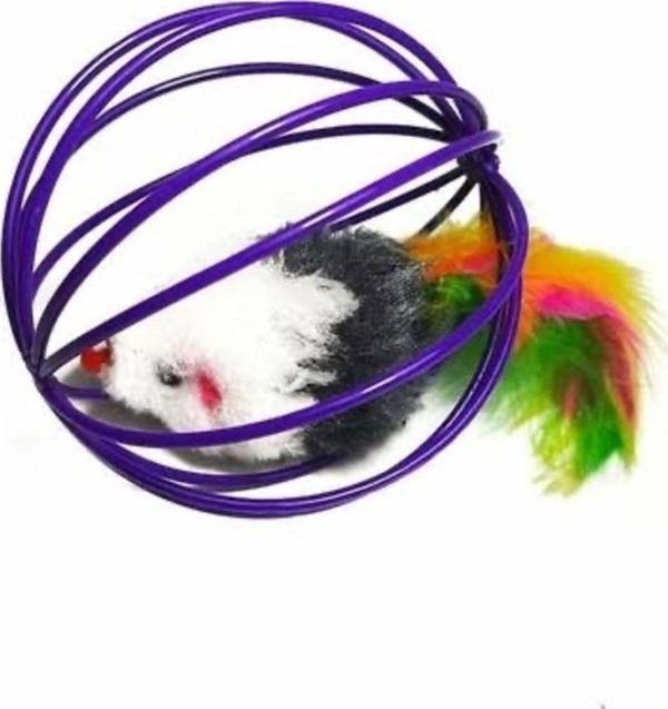 Fatih-Pet Metal Toplu Tüy Kuyruklu Renkli Fare - Image 1