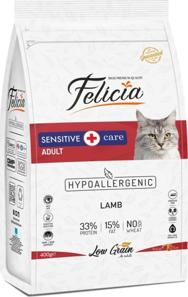 Felicia 400g Yetişkin Kuzulu Az Tahıllı 6 Adet - Image 1