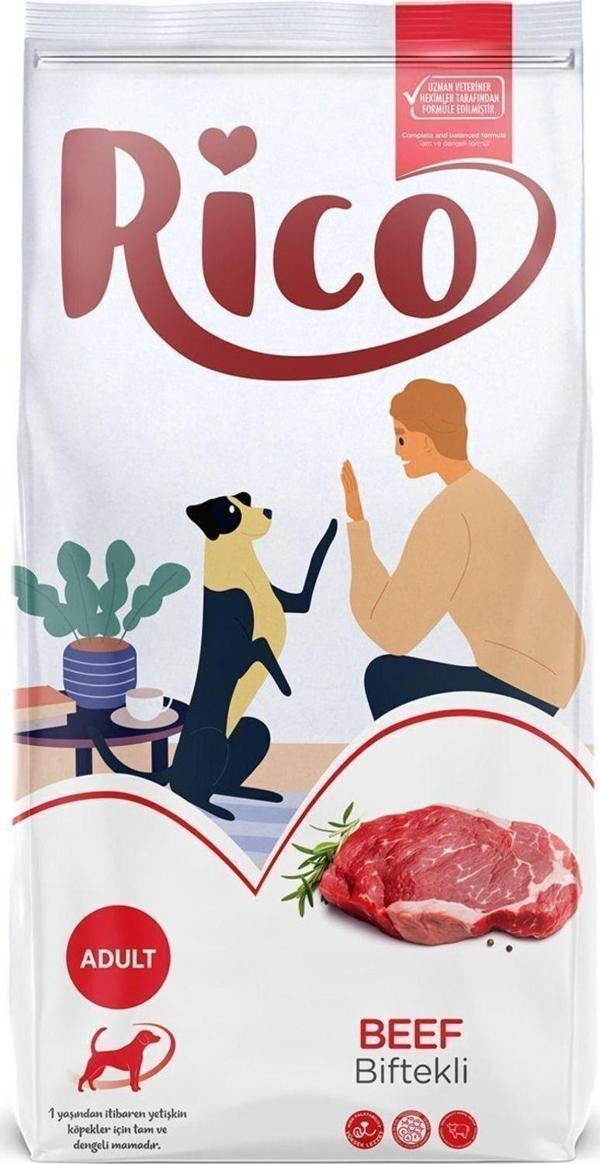 Rico Yetişkin Köpek Maması Biftekli 15 Kg - Image 1