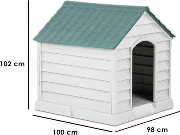 Wahw Pet Plastik Büyük Irk Köpek Kulübesi 100x98x102 CM - Image 1