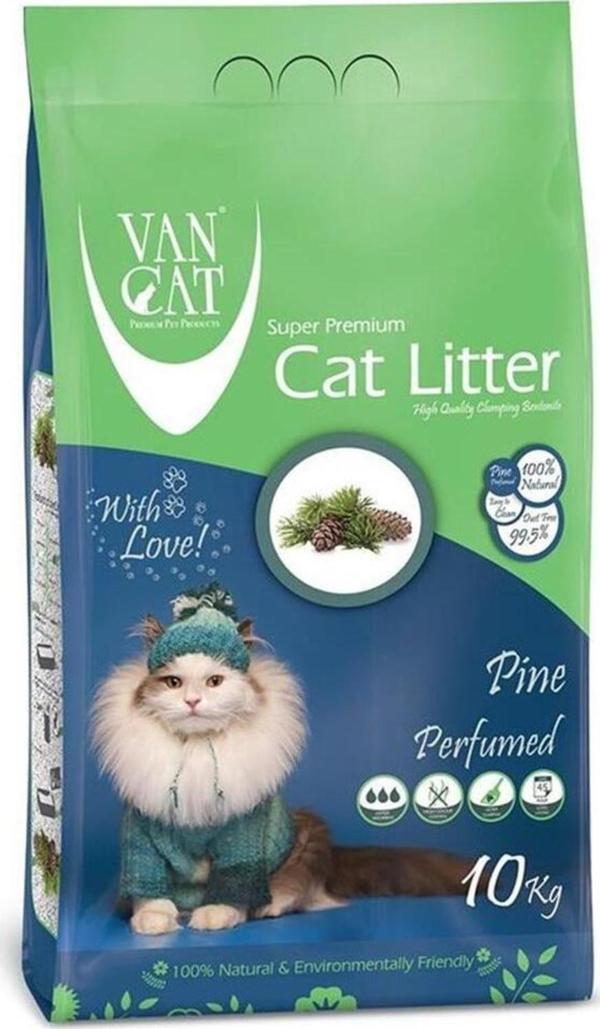 Wahw Pet Vancat Çam Kokulu İnce Taneli Kedi Kumu 10 Kg - 8699245856293 - Image 1