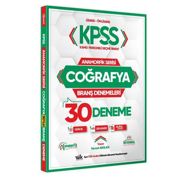 2024 KPSS Anamorfik Serisi Coğrafya 30lu Branş Denemesi YENİ SON TÜİK VERİLERİ EKLİ Dijital Çözümlü - Karakutu Yayınları - Image 1