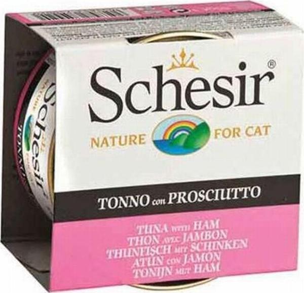 Schesir Ton Balıklı ve Jambonlu Jelly Yetişkin Kedi Konservesi 6 Adet 85 Gr - Image 1