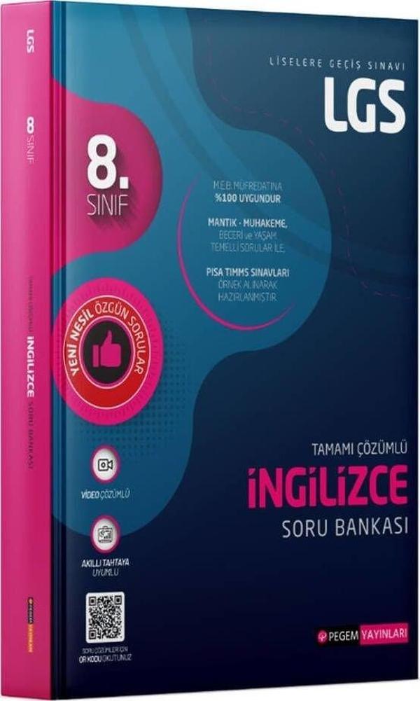 PEGEM LGS İngilizce Tamamı Çözümlü Soru Bankası - Pegem Akademi Yayıncılık - Image 1