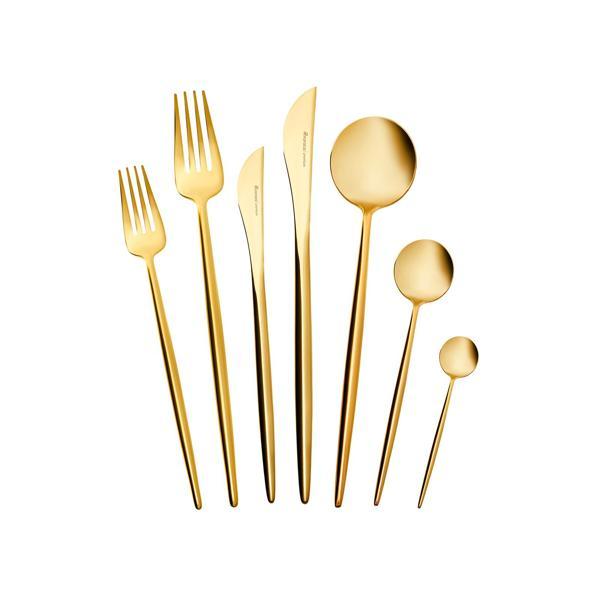 Karaca Premium Jüpiter Mat Gold 12 Kişilik 84 Parça Çatal Kaşık Bıçak Takımı - Image 1