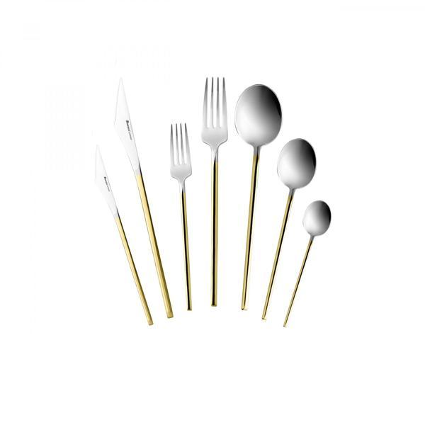 Karaca 316 Premium Look Gold 12 Kişilik 84 Parça Çatal Kaşık Bıçak Takımı - Image 1