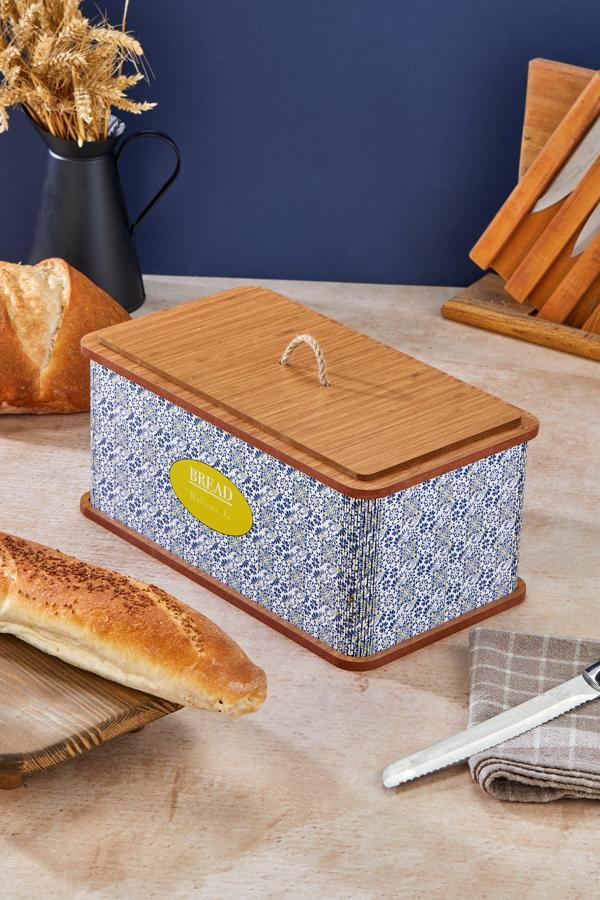 Özel Tasarım Doğal Ahşap Ekmeklik Sepeti Lüks Ekmeklik Kutusu Çok Amaçlı Kutu Mutfak Kitchen Bread - Image 1
