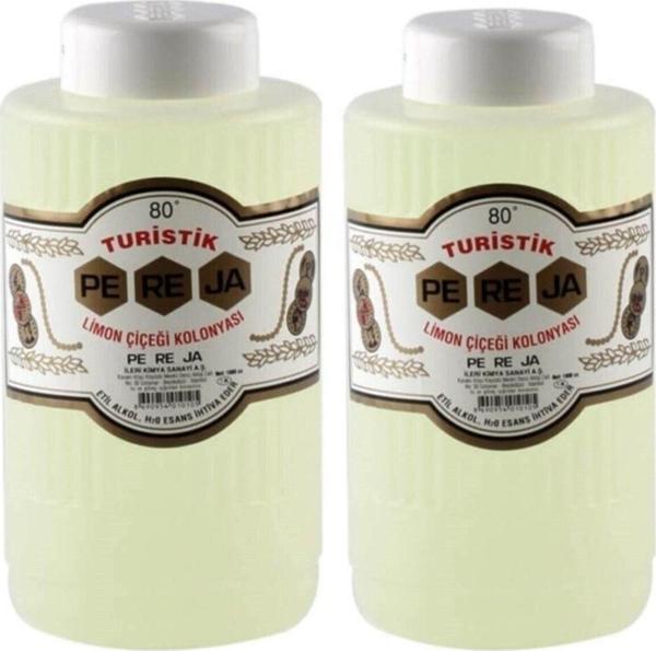 Pereja Limon Çiçeği Kolonyası 1000 Ml Bidon Plastik 2 Adet - Image 1