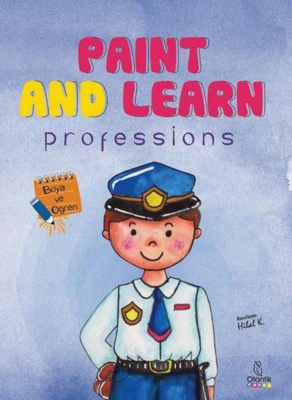 Paint and Learn:  Professions - Boya ve Öğren - Otantik Kitap - Image 1