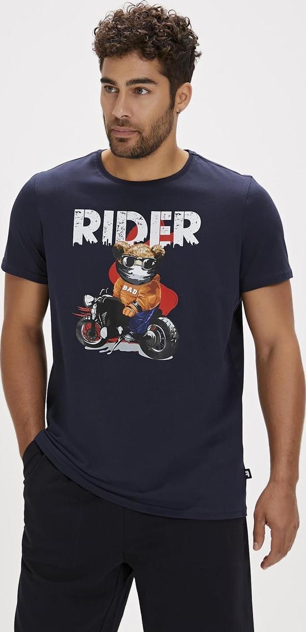 Fever Siyah Baskılı Erkek Tişört - Image 1