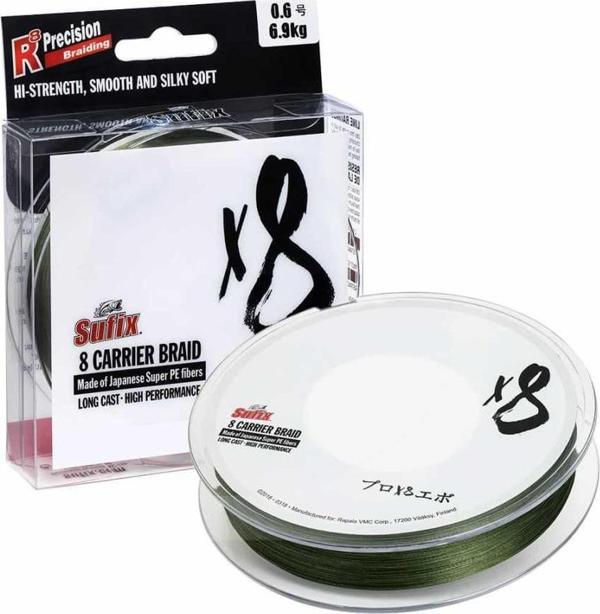 Sufix X8 İp Misina GREEN-0.148MM - 300M - 7.5KG - Image 1