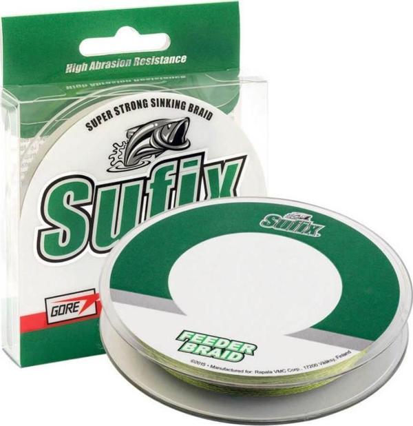 Sufix Feeder Braid İp Misina OLIVE GREEN-0.08MM - 100MT - 3.6KG - Image 1