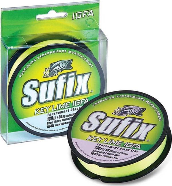Sufix Key Lime Igfa Monoflament Misina NEON LIME-0.52MM - 600M - 15KG - Image 1
