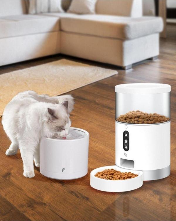 Kedi Köpek Akıllı Mama ve Su Kabı Seti – Akıllı Otomatik Mama Kabı, Akıllı Otomatik Su Kabı - Image 1