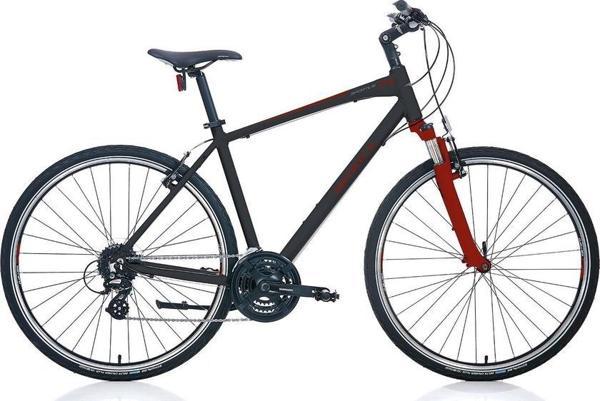 Carraro Sportive 224 28' Jant V-fren 24 Vites Erkek Şehir Bisikleti 56CM Siyah Kırmızı - Image 1