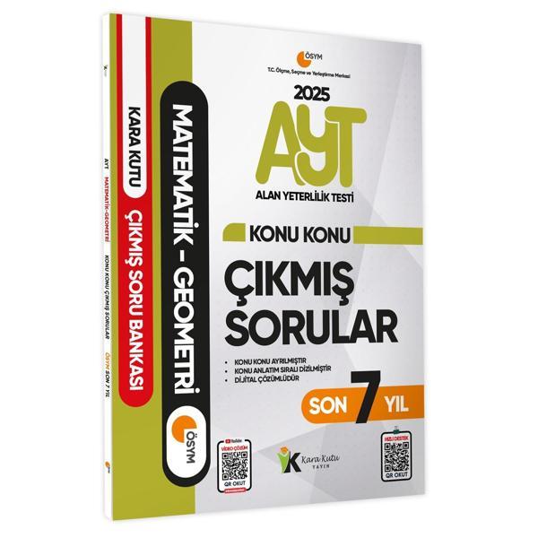 2025 YKS-AYT Matematik-Geometri Karakutu Konu Konu Çıkmış Soru Bankası ÖSYM Son 7 Yıl D. Çözümlü - İnformal Yayınları - Image 1