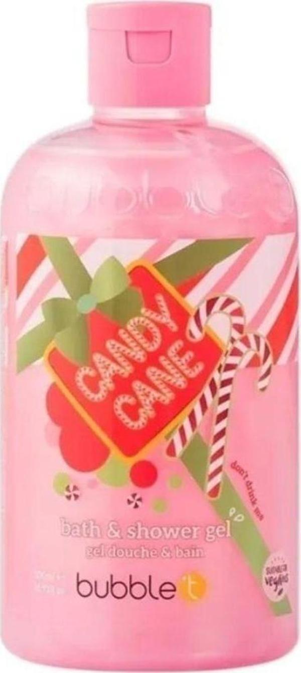 Bubble T Candy Cane Bath & Shower Gel 500 ml Duş Jeli - Image 1