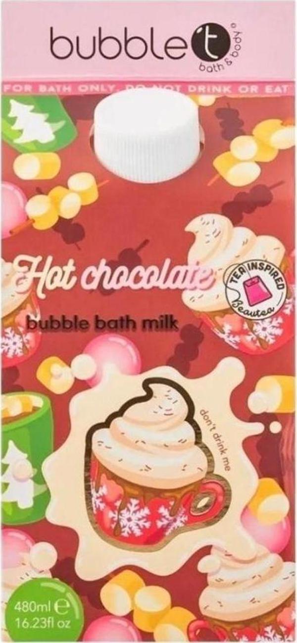 Bubble T Hot Chocolate Bubble Bath Milk 480 ml Banyo Sütü - Image 1