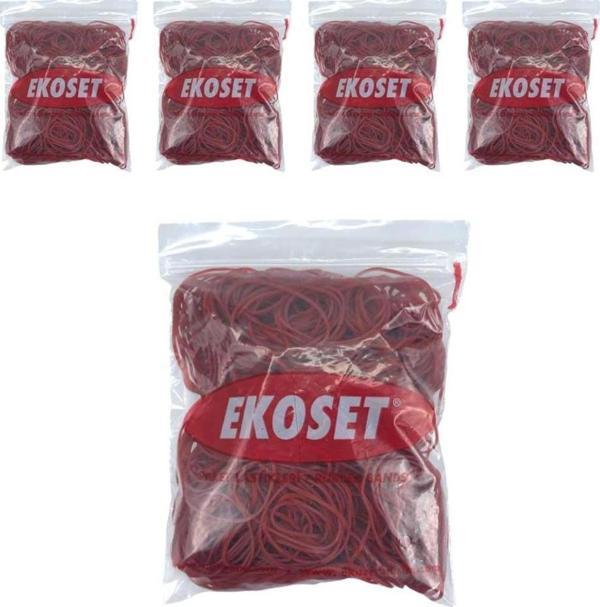 Ekoset Kırmızı Para Lastiği 500 Gr 5'li Paket - Image 1