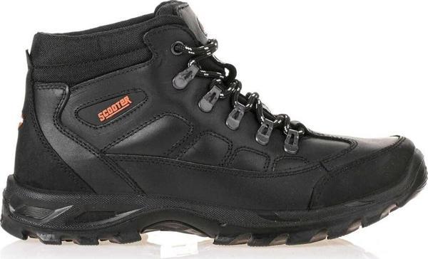 Scooter Su Geçirmez Deri Siyah Erkek Bot M5538DS - Image 1