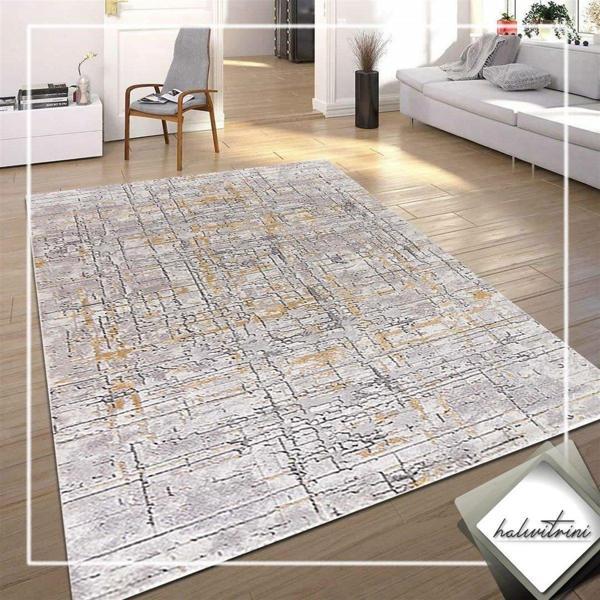 Efsane Halı Kesme Prisma PR018 970 Gri Gold - Image 1