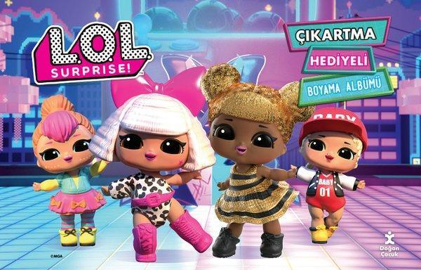 Lol Surprise! Çıkartma Hediyeli Boyama Albümü - Doğan Çocuk - Image 1