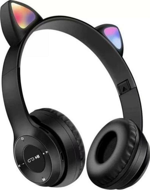 P47M Bluetooth 5.0 Kulak Üstü Kulaklık Siyah - Image 1